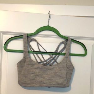 Lululemon Free To Be Wild Bra Grey/White